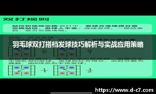 羽毛球双打搭档发球技巧解析与实战应用策略